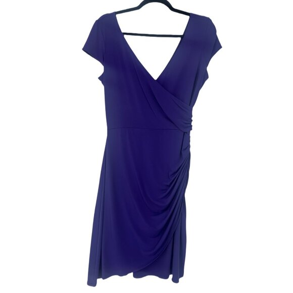 Maggy L Cocktail Dress  Deep Purple Size 10 - Picture 4 of 7